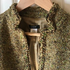 green tweed j.crew jacket